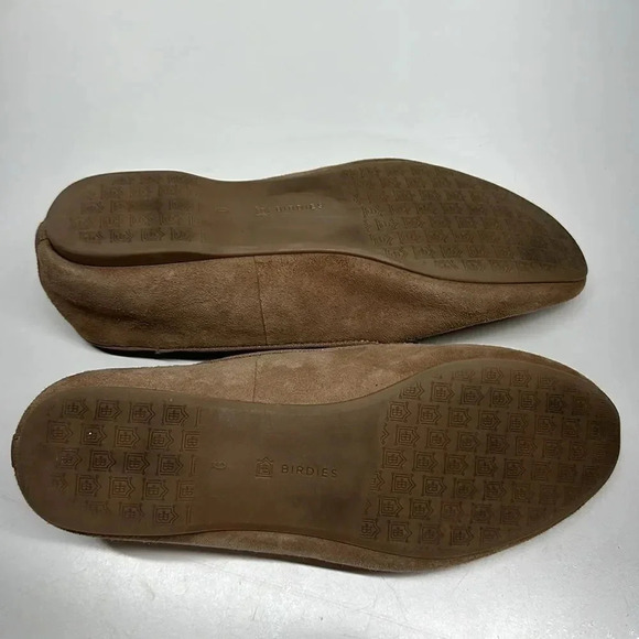 Birdies The Starling Slip On Flats Comfortable Latte Tan Suede Leather Size 9 - Picture 8 of 11